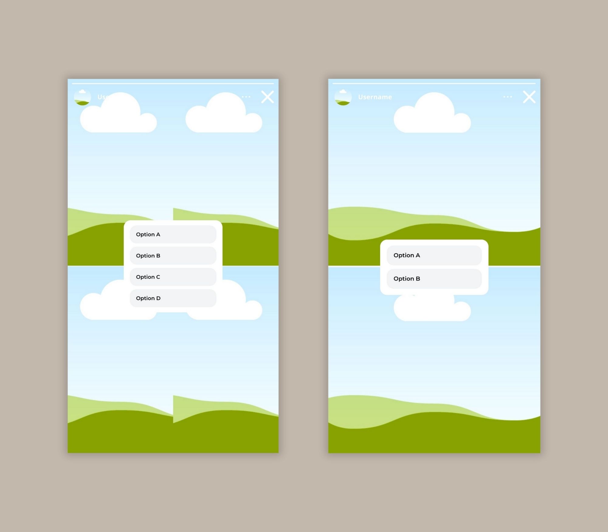 Instagram story template set