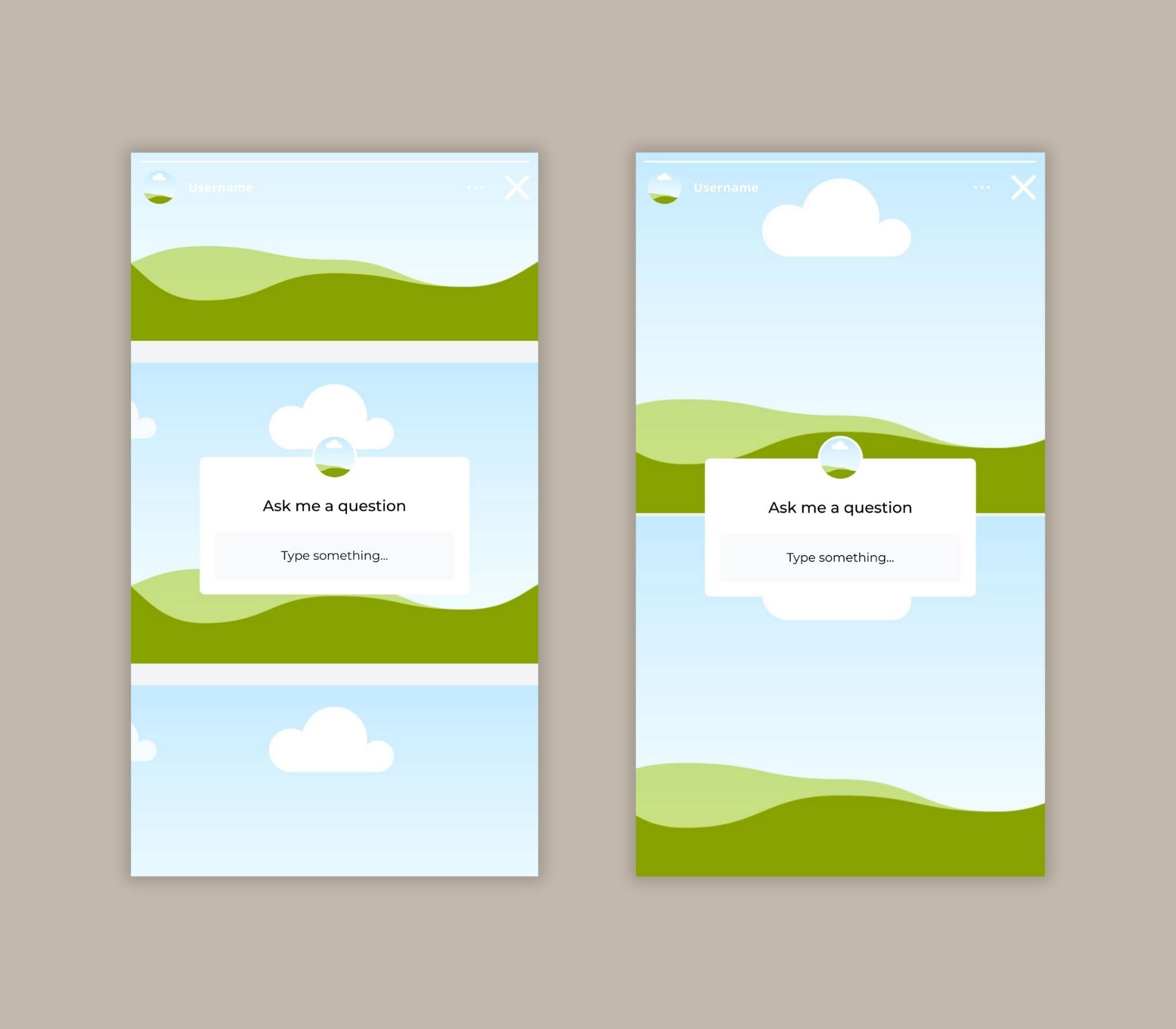 Instagram story template set