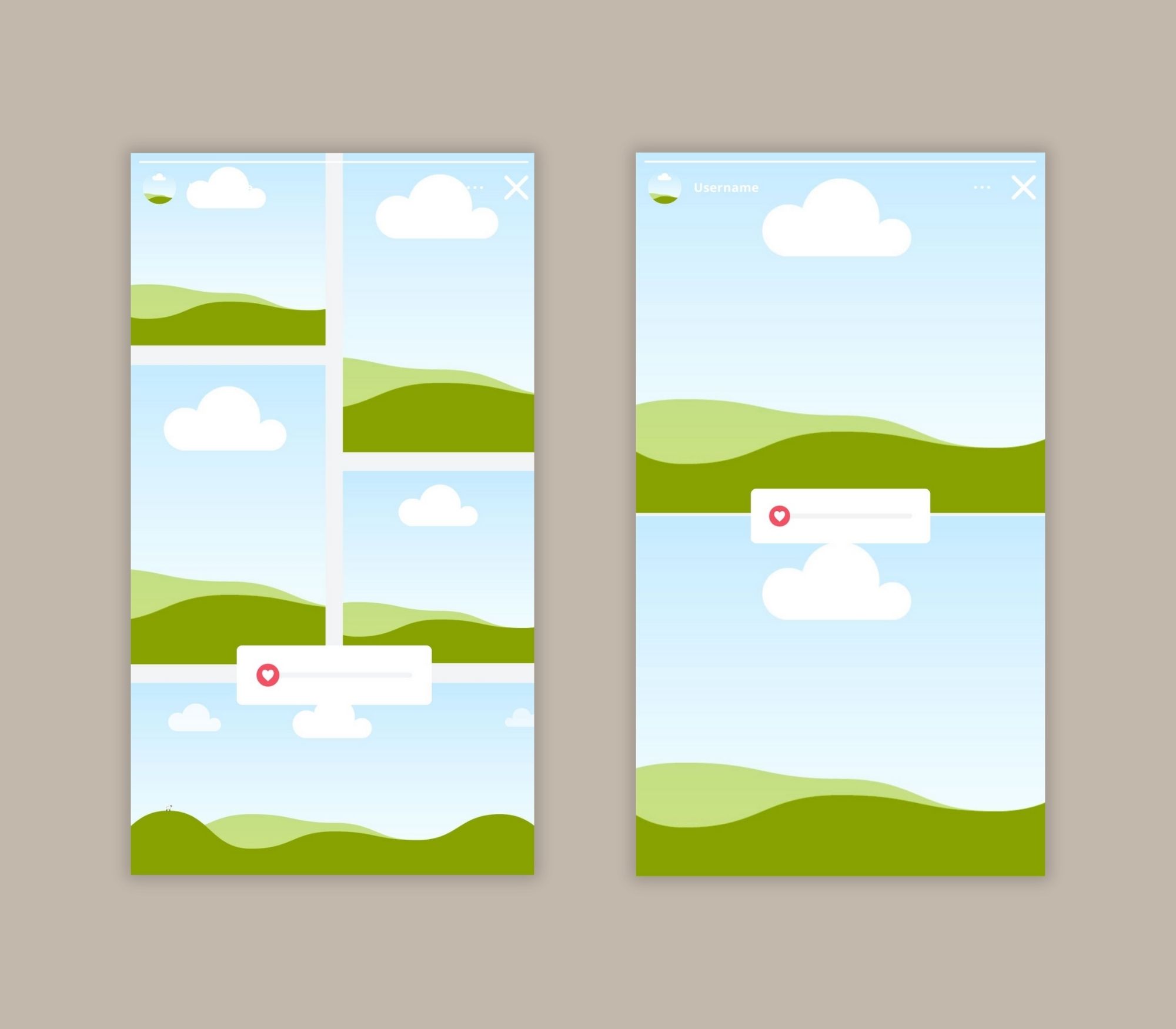Instagram story template set