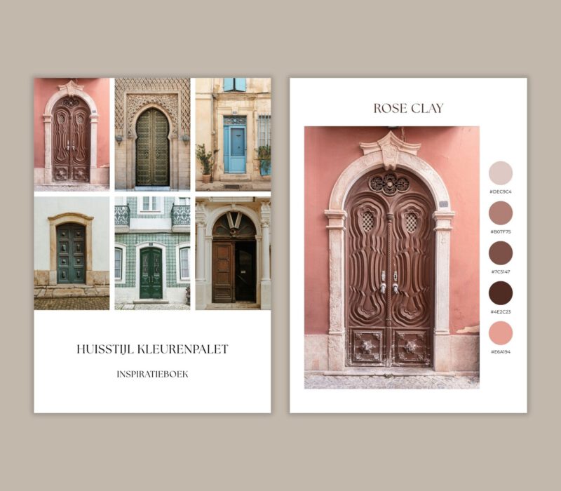 Huisstijl kleurenpalet inspiratieboek