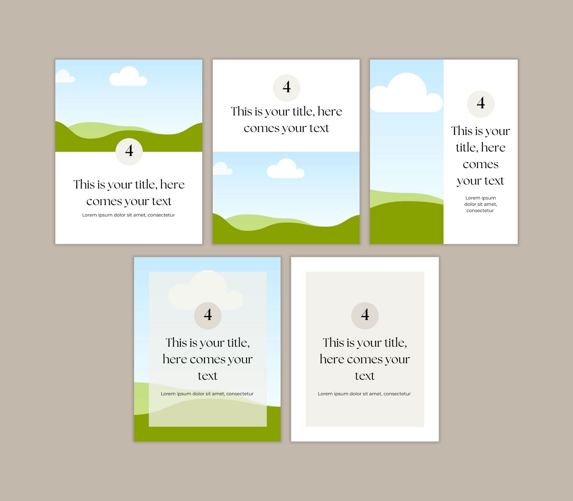 Instagram carrousel templates