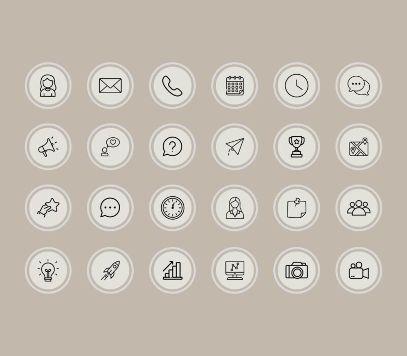 Instagram highlight covers iconen
