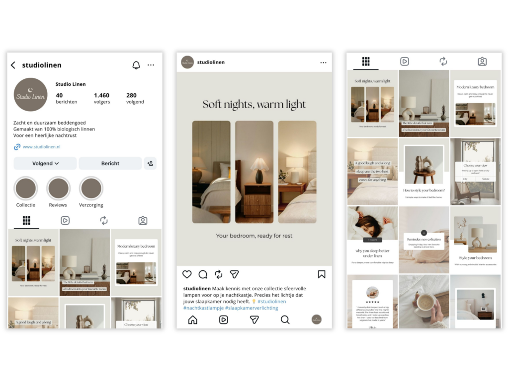 Instagram mockups feed
